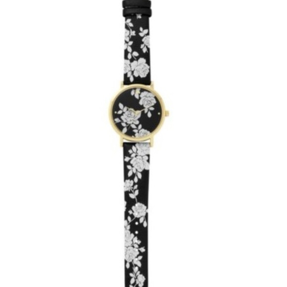 Kate Spade Gold and Black Floral Watch - Picture 3 of 8